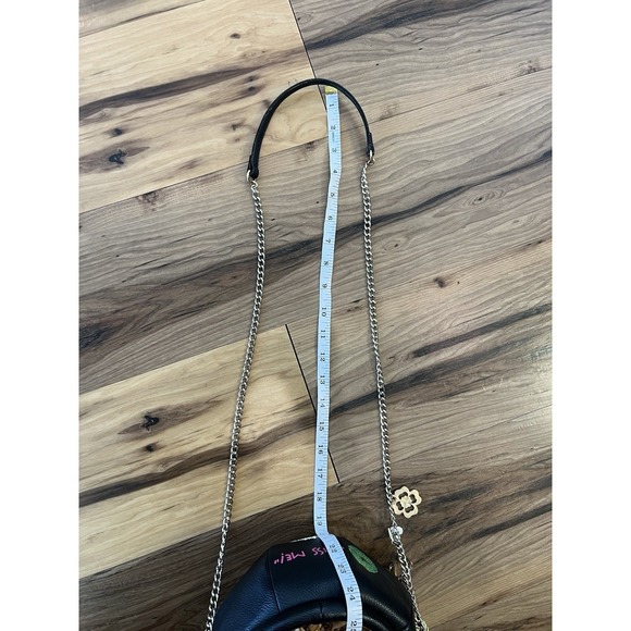 RARE Betsey Johnson Get Lucky Pot O' Gold Bucket Bag Chain Crossbody Black - Picture 15 of 15